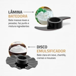 Multiprocessador Turbo Chef 9 em 1 Mondial 1000W MPN-01-BF - Imagem 8