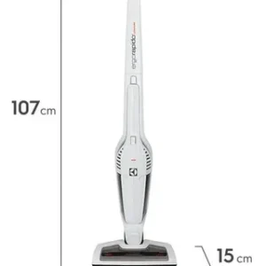 Aspirador de Pó Vertical Sem Fio Electrolux Ergorapido 2 em 1 Cyclone até 21 min Branco (ERG21) - Bivolt - Imagem 3
