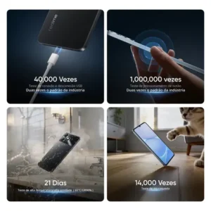 Celular Smartphone Realme Note 80s 128gb 4gb Ram Dual Sim Bateria 6000mah Ultrafino 7,94 Mm Resistência À Poeira E Água Ip54 - Imagem 4