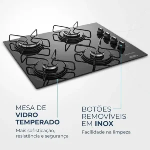 Cooktop a Gás, 4 Bocas, Mondial Bivolt CTG-01 - Imagem 3