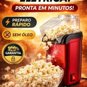 Pipoqueira Elétrica 110v Sem Óleo 1200w Ar Quente Saudável - Imagem 3