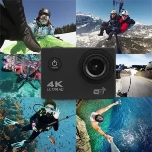 Câmera Filmadora Sport 4k Wi-fi Hd 12mp Prova Dágua Cor Preto/Prata - Imagem 4