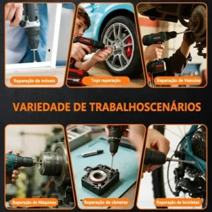 Kit 14 Brocas Excêntrica Serrilhada Ponta Cruzada Tungstênio - Imagem 7
