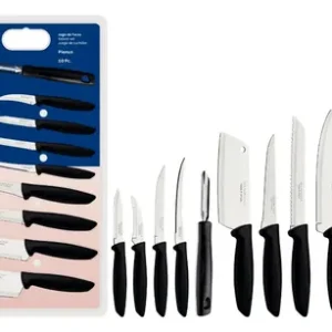 Kit Facas Plenus Lâminas Aço Inox 10 Peças Preto Tramontina - Imagem 2