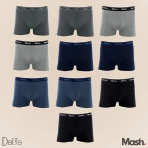 Kit Com 10 Cuecas Boxer Algodão Cotton Masculina Adulto Mash - Imagem 9