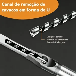 Brocas P/ Furo Quadrado Jogo 4 Peças 1/4 - 5/16 - 3/8 - 1/2 - Imagem 3