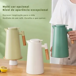 Garrafa Térmica 1 Litro Com Termômetro Led Para Chás / Café - Imagem 5