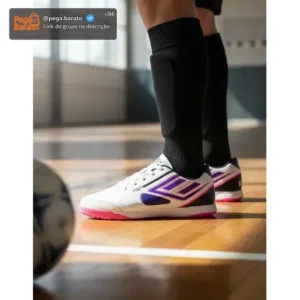 Chuteira Futsal/salão Couro Feme/masc Envio Full - Imagem 1