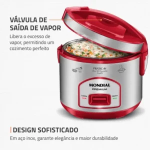 Panela Elétrica de Arroz Mondial 500W - PE-45-6X - Imagem 5