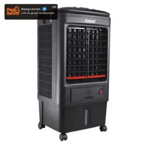 Climatizador De Ar Amvox Umidifica E Ventila 18l Preto - Imagem 1