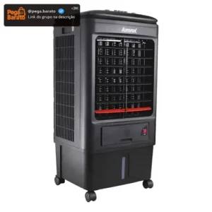 Climatizador De Ar Amvox Umidifica E Ventila 18l Preto - Imagem 1
