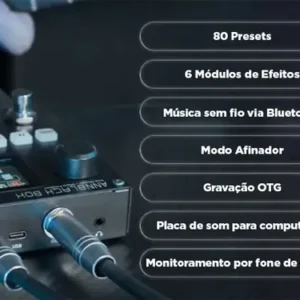 Pedal Multiefeitos M-Vave Blackbox Digital Para Guitarra Com Bluetooth - Imagem 6