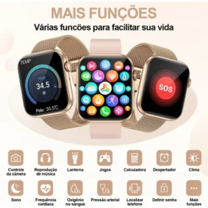 Relógios Inteligentes Feminino Smartwatch Esportivo Original - Imagem 10