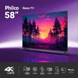Smart Tv Philco 58 P58vik 4k Uhd Led Roku Dolby Audio Wi-fi Hdr10 110/220v - Imagem 7