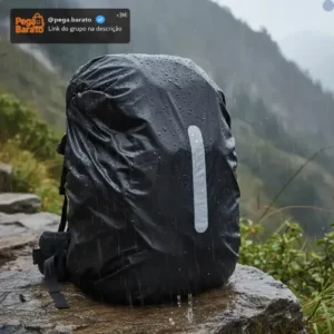 Capa De Chuva Para Mochila Protetora Impermeavel Refletiva - Imagem 1