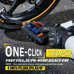 Compressor Calibrador Bomba Sem Fio Carro Moto 5v 25 Litros - Imagem 3