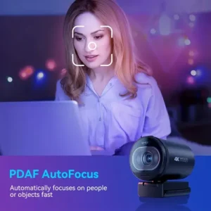 EMEET S600 4K Webcam 1080P 60Fps Camera Para Pc Streaming Con Microfone Automático Full HD Videoconferencia - Imagem 9