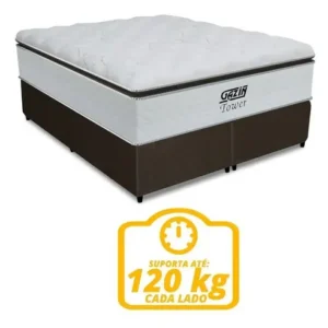 Cama box queen colchão de molas pocket ensacadas Tower Gazin 158x198x72cm - Imagem 7