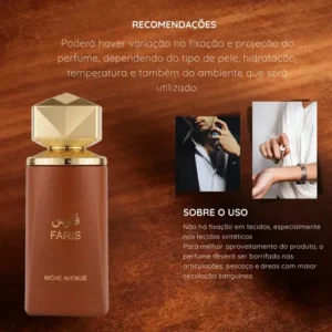 Perfume Árabe Faris Niche Avenue 100ml - Imagem 4