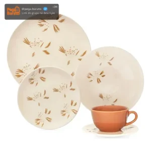 Aparelho De Jantar 30 Peças Unni Oxford Orquidea - Imagem 1