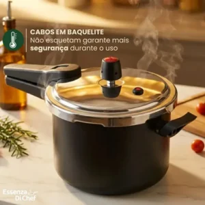 Panela De Pressão 4,5 Litros Antiaderente Fechamento Externo - Imagem 8