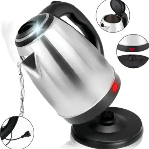 Chaleira Elétrica Inox 1,8L 1500W Aquecimento Rápido Automática - Imagem 3