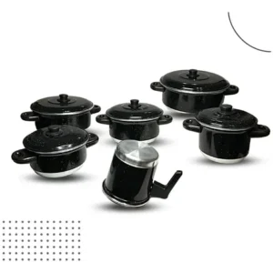 Jogo De Panelas Com 6 Peças + Cor Preto Pigmentado - Imagem 3