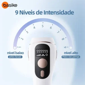 Depilador A Laser Luz Pulsada IPL Basike Sensacao Gelo Indolor Depilacao Definitiva 1 Milhao Disparos 9 Niveis Rosto Corpo aparelho depilacao feminino depilação a laser laser depilacao depilacao intim - Imagem 8