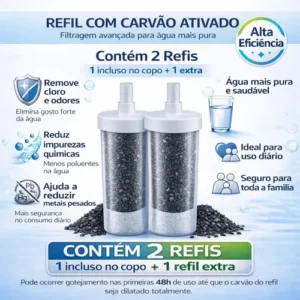 Torneira De Cozinha Com Filtro Gourmet 2 Jatos Tubo Flexível Refil Carvão Ativado Água Filtrada Purificada Marca Forte Lar Metais Parede Prateado Cromado Parede Cromado - Imagem 4