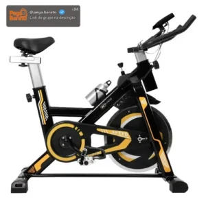Bicicleta Spinning Com Roda De Inércia De 13kg Wct Fitness Cor Preto - Imagem 1