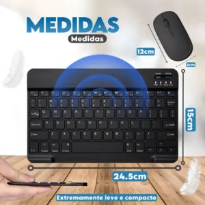 Kit Mouse Teclado Magnético Bluetooth Para Lite P610 Tab S6 - Imagem 4