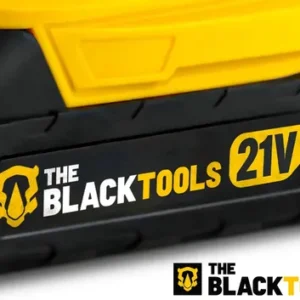 Parafusadeira Furadeira De Impacto The Black Tools Profissional TB-21PX 2 Baterias Com Maleta 60Hz Amarelo - Imagem 8