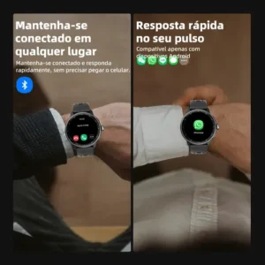 Relógio Inteligente Gps Smartwatch Amoled 3atm Sport Gps Caixa Preto - Imagem 4