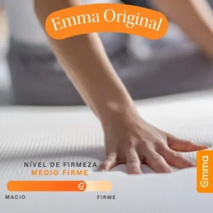 Colchão Solteiro Emma Original 88x188cm 3 Camadas de Espuma, Embalado à vácuo, Suporte para Coluna, Alta Respirabilidade, Capa Lavável - Imagem 5