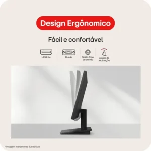 Monitor LG LED Home & Office 20U401A-B Tela 20” HD+, LG Switch, Modo leitura e Flicker Safe, HDMI, VGA, 2ms (GtG), 75Hz, Black Stabilizer, Dynamic Action Sync, Crosshair, saída fone de ouvido - Imagem 9