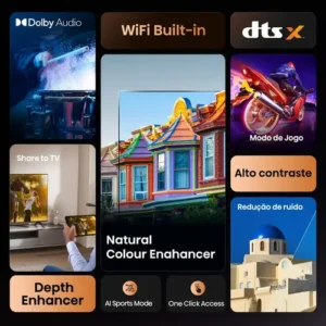 Hisense Smart TV HD 32 Polegadas 32A4NV com HDR10, DTS Virtual X, Compatibilidade Alexa e Google Home - Imagem 3
