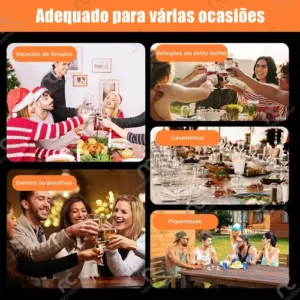 Rechaud Retangular 11l Aço Inox Banho Maria 3 Cubas Fogareir - Imagem 9