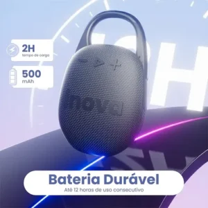 Caixa De Som Bluetooth 5.4 Portátil Potente Ip67 Com Gancho - Imagem 6