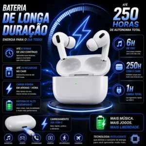 Fone Bluetooth Compatível Com Ios, Android, Samsung E iPhone Cor Branco B Basto - Imagem 2
