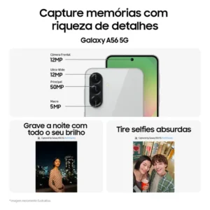 Celular Samsung Galaxy A56 5g 128gb 8gb Ram Preto - Imagem 4