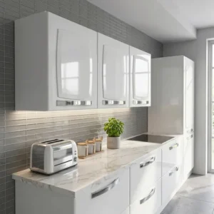 Armário Aéreo de Cozinha Branco Itatiaia 3 Portas Rose - Imagem 2