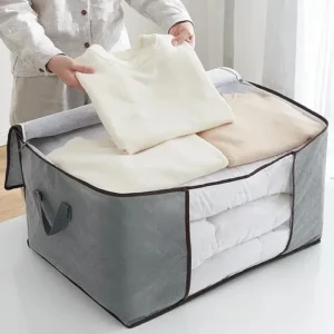Kit 2 Saco Organizador De Roupas E Edredom Caixa Closet - Imagem 6