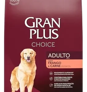 Ração Gran Plus Choice Adultos Sabor Frango E Carne 15kg - Imagem 4