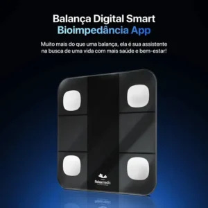 Balança Digital Corporal Bioimpedância Aplicativo Bluetooth Relaxmedic - Imagem 8