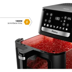 Air Fryer Philco 9,5L Visor Glass Redstone 1800W PAF95A - Imagem 6