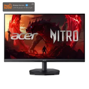 Monitor Gamer Acer Nitro KG251Q X0biip 24,5″ | Full HD 1920×1080 • 200 Hz • 2 ms • LED VA • HDMI + DisplayPort • AMD FreeSync Premium - Imagem 1
