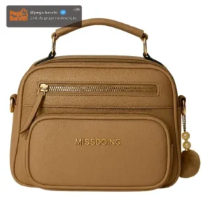 Bolsa Bag Feminina Média Baú Elegante Alça Ombro E Tiracolo - Imagem 1