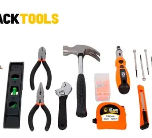 Kit Jogo De Ferramentas 129 Peças Com Jogo De 40 Soquetes Chaves E Kit 300 Peças Brocas E Buchas The Black Tools - Imagem 6
