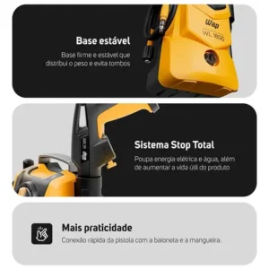 Lavadora de Alta Pressão Compacta WAP WL 1800 1400W 1500PSI 360L/h 127V - Imagem 4