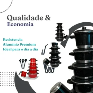 Jogo De Panelas Com 6 Peças + Cor Preto Pigmentado - Imagem 2